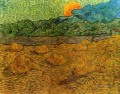 Evening Landscape with Rising Moon Vincent van Gogh